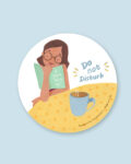 Coaster for Home Décor with Do not disturb design