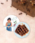 Coaster for Home Décor with Me Time and Yummy Waffles combo design